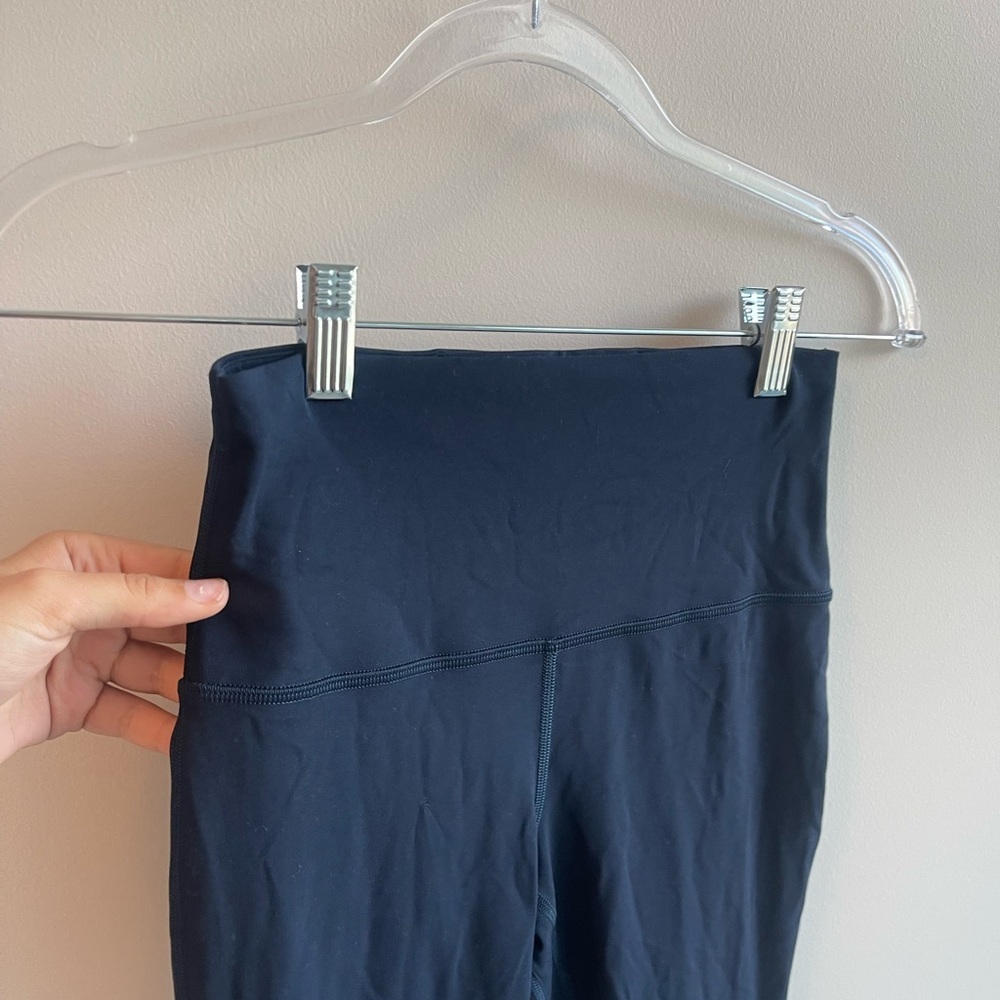 Lululemon High-Waisted Navy Mini Boot Leggings - Picture 4 of 6